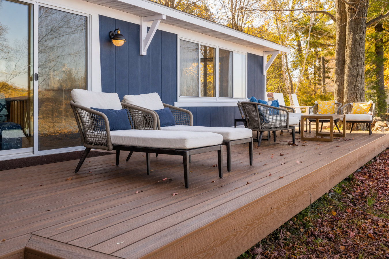 Composite deck installation
