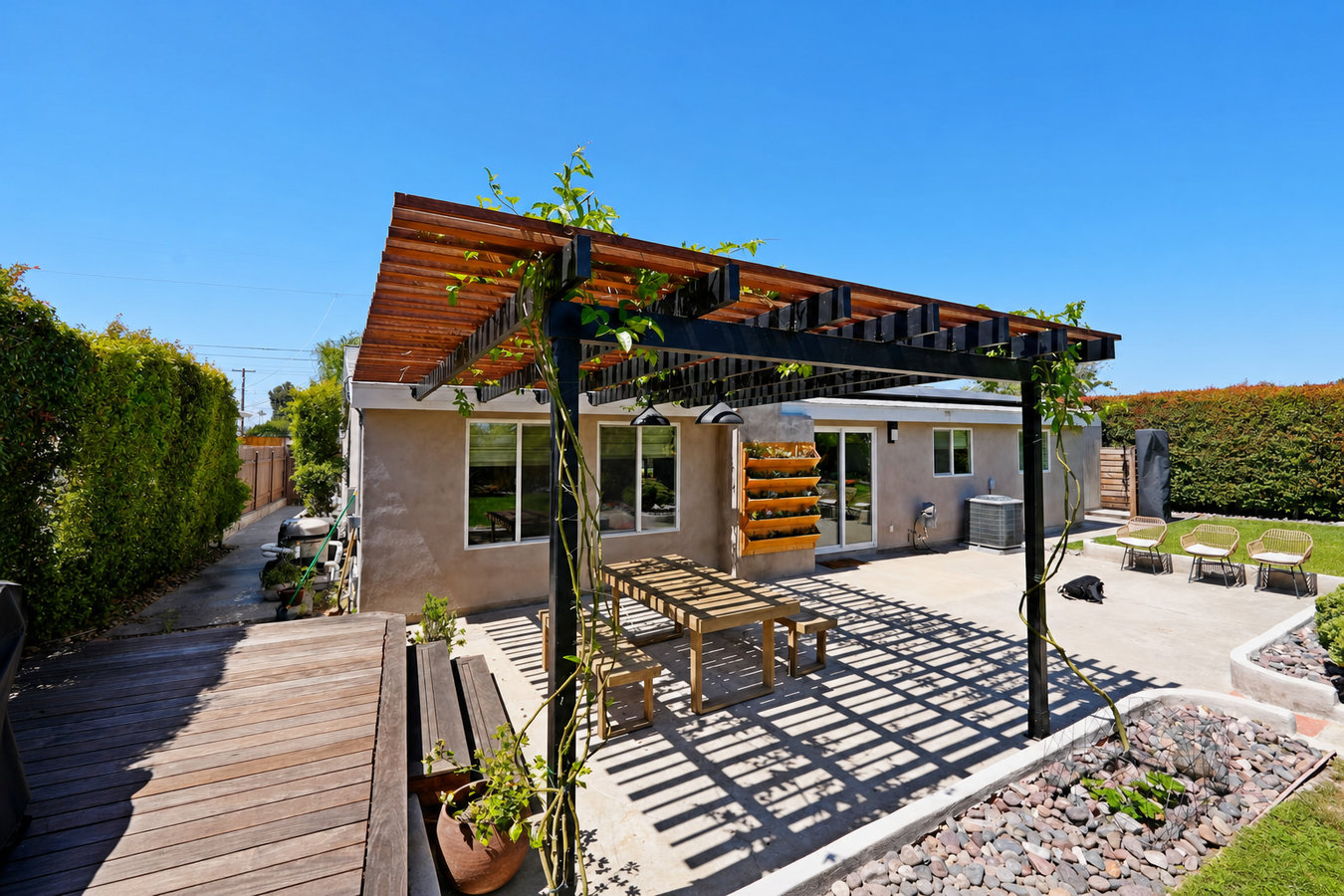 Pergola installation