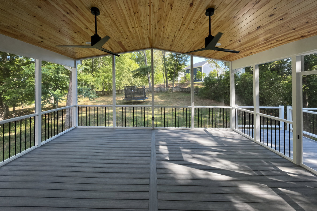 Screened-in porches and screened decks